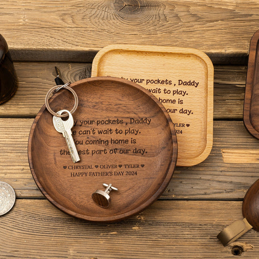 Personalized Wooden Ring Dish – A Timeless Keepsake for Your Special Moments