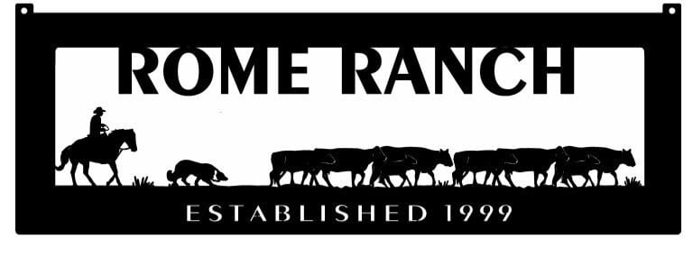 Custom metal Cattle Drive wall art or Metal Driveway topper