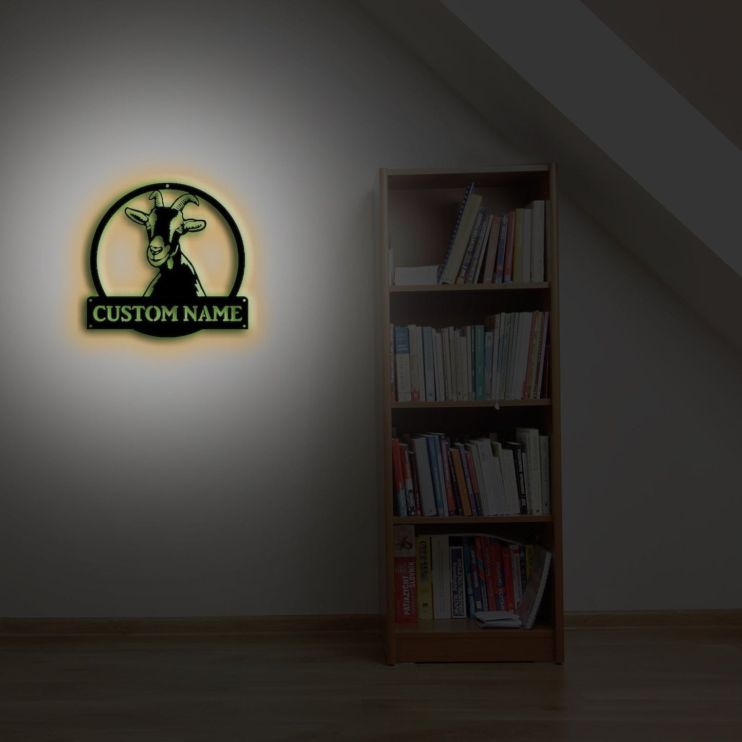 Custom Goat Farmhouse Metal Sign, Custom Goat Farm Sign, Personalized With Your Name, Goat Farmhouse