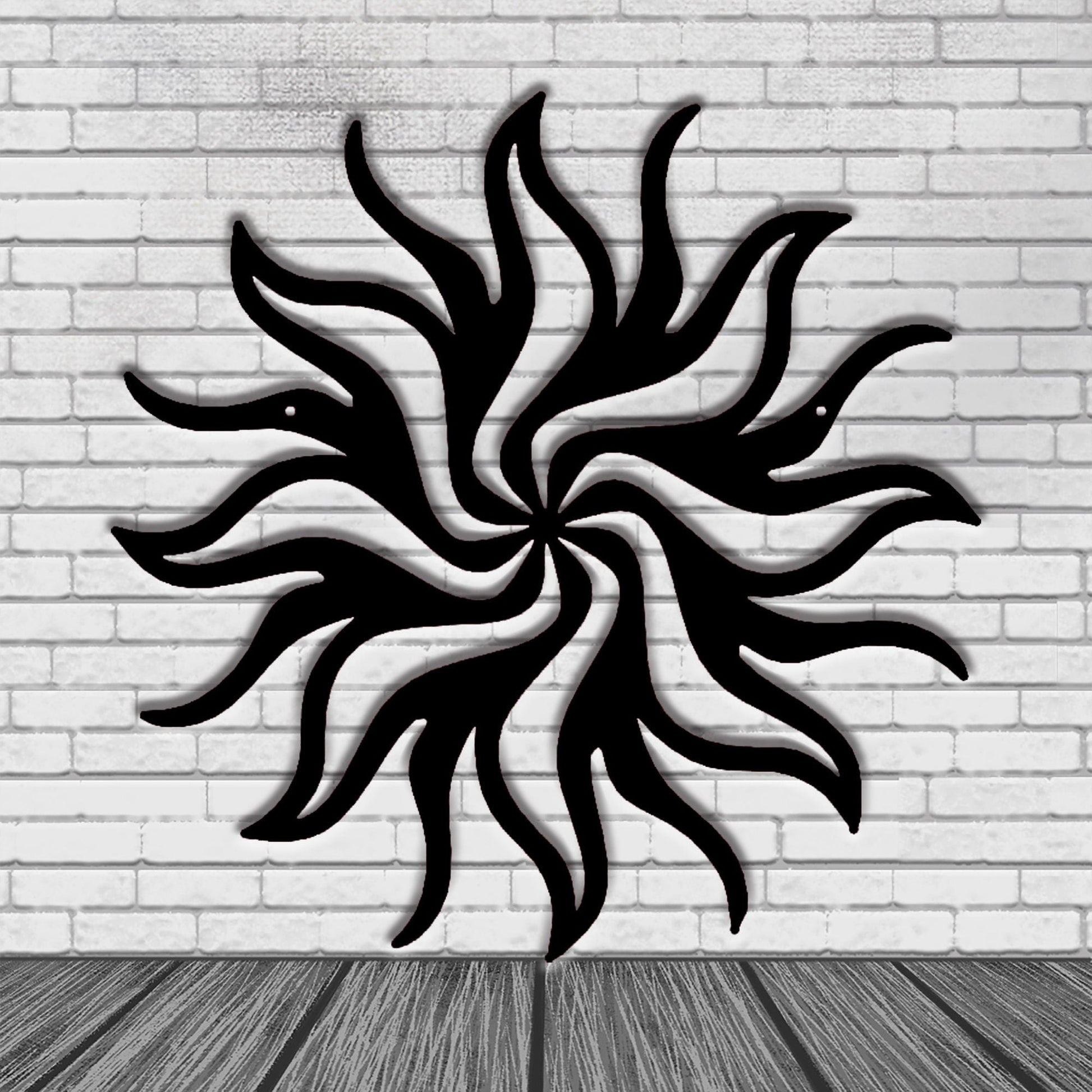 Personalized metal wall art / wacky sun decoration / sun metal art / garden decoration / outdoor wall decoration porch decoration / LED Sign