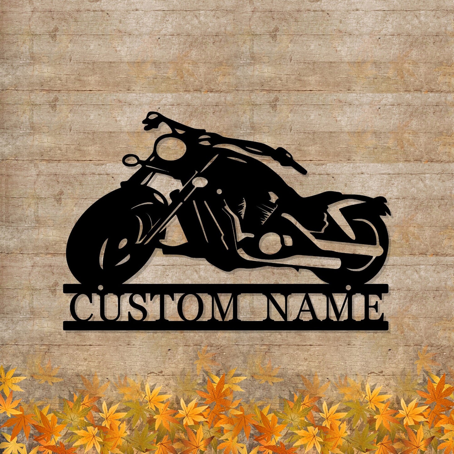 Personalized motorcycle metal wall art, custom motorcycle signs, dealership opening gifts, custom text gifts, dad's gifts, LED light signs