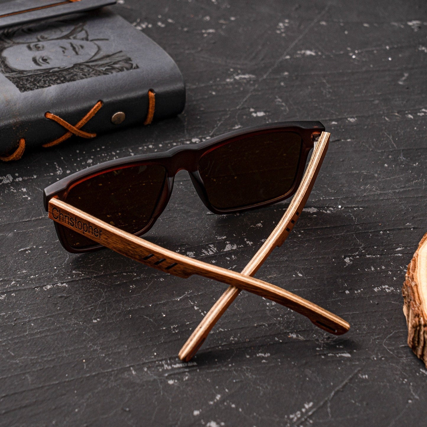 Personalized Wooden Sunglasses, Groomsmen Gifts, Groomsmen Proposal, Custom Engraved Unisex Sunglasses, Mens Gift, Groomsmen Sunglasses