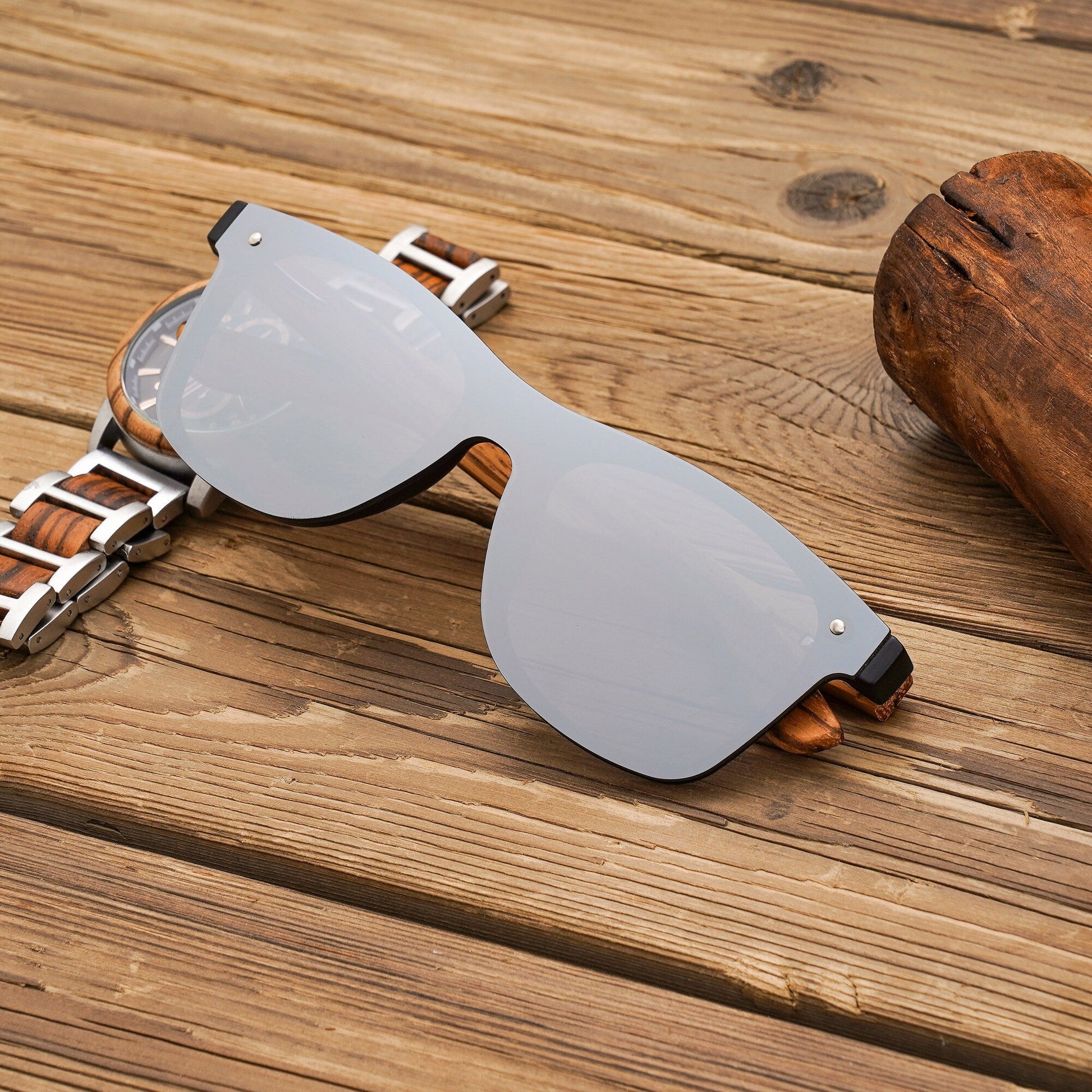 Personalized Zebrawood Wooden Sunglasses, Custom Engraved Unisex Sunglasses With Wood Box, Mens Gift, Groomsmen Gifts, Groomsmen Sunglasses