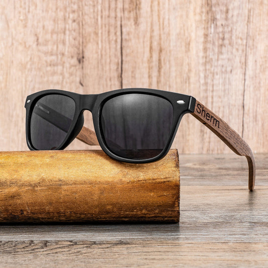 Groomsmen Gifts Set, Personalized Watch & Sunglasses in Custom Wooden Gift Box, Groomsmen Proposal Gift, Groomsmen Flask, Best Man Gifts