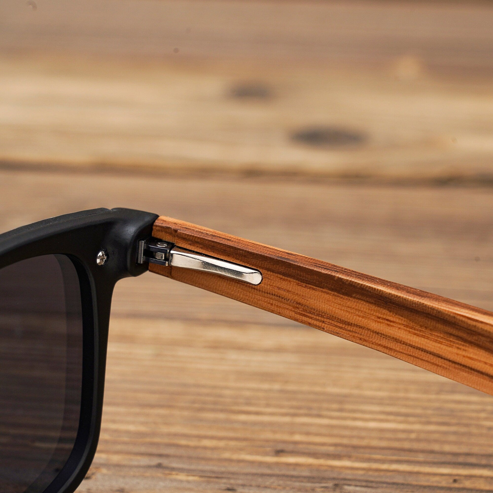 Personalized Zebrawood Wooden Sunglasses, Custom Engraved Unisex Sunglasses With Wood Box, Mens Gift, Groomsmen Gifts, Groomsmen Sunglasses