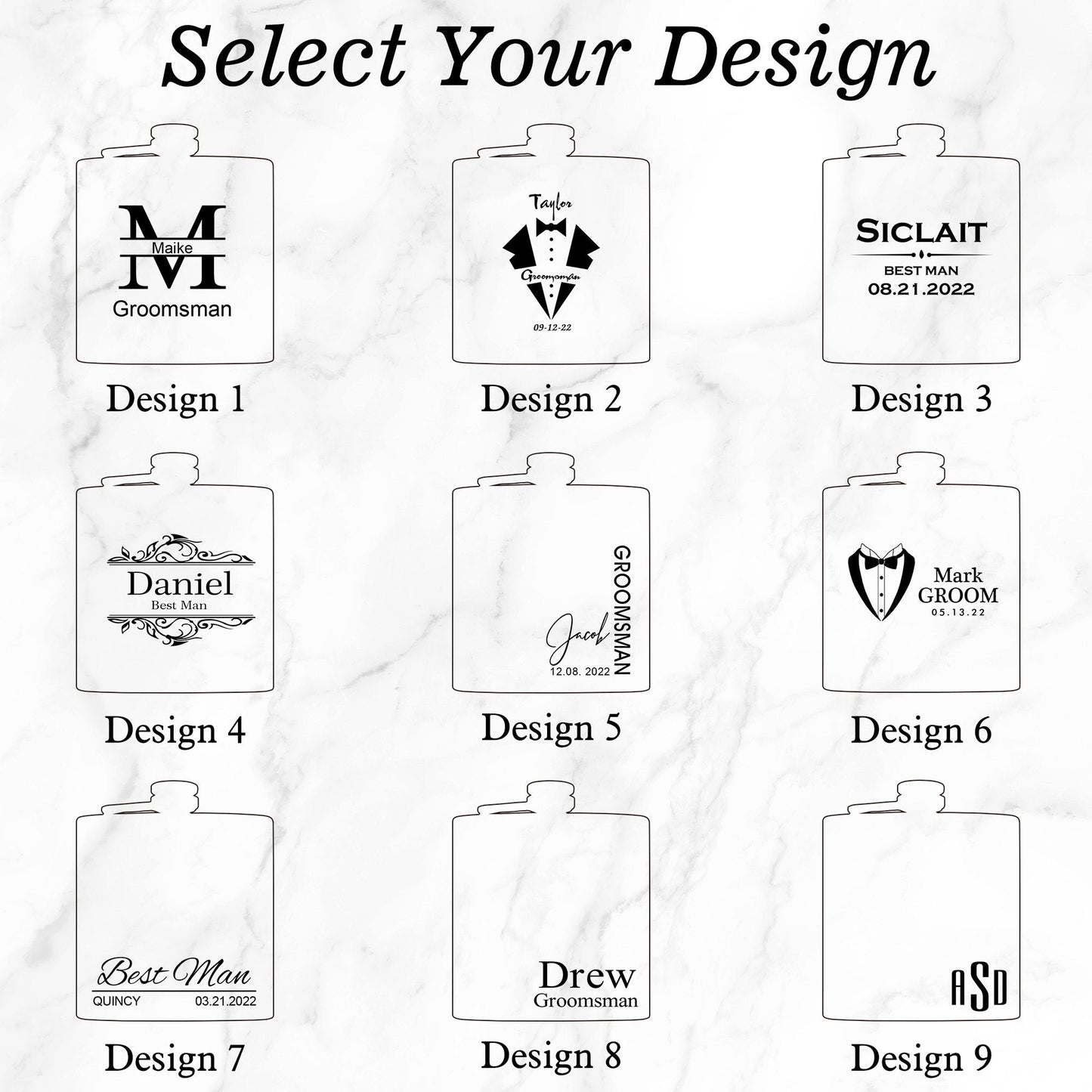 Personalized Groomsmen Gifts Set, Groomsmen Wood Sunglasses, Engraved Bottle Opener & Flask in Groomsman Gift Box, Best Man Gift, Groom Gift